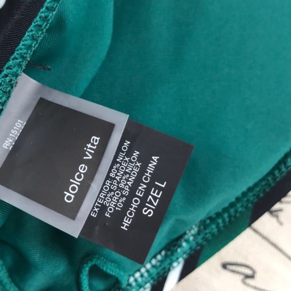 Dolce Vita V-Neck Stripe Print One-Piece Swimsuit - Picture 7 of 8